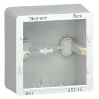 Cadre saillie Sagane Plexo gris - 1 poste