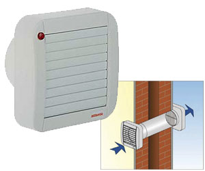 Extracteurs h�lico�des AZUREA 100T pour mur ou plafond