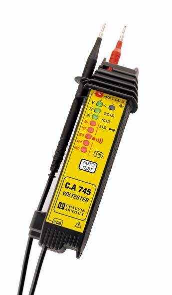 Testeur de tension C.A.745 : 12 � 690V AC/DC 7Leds
