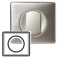 Plaque C�liane - Anodis� - 1 poste - Aluminium
