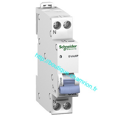Disjoncteurs D'clic 20A   20727 SE merlin gerin