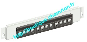 Bandeaux support 12 ports RJ45 pour coffret alvidis - ALB09743