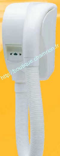 S�che-cheveux mural CARA�BE 1000W  prise rasoir - 822294