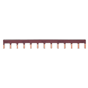Barre de pontage 1P 63A languette 10mm� marron 12M