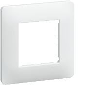 Plaque 1 poste blanc - Essensya